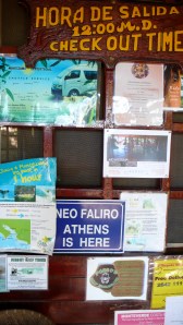 A sign that Greeks might be around. 